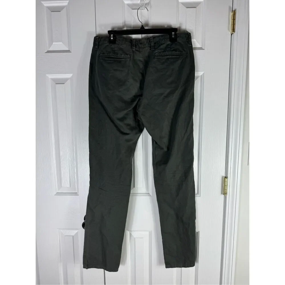 Jomers Mens Linen Olive Pants Size 34